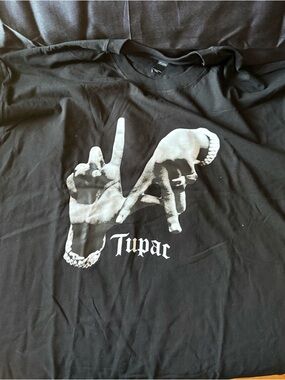 New Tupac Graphic Black Tee Size 3X